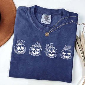 Minimalist Halloween Pumpkin T-Shirt