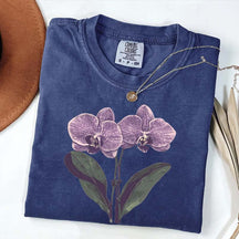 Vintage Orchid Flower Lover T-Shirt