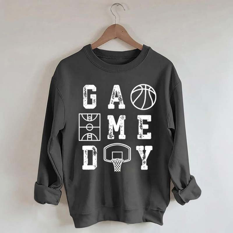 Retro Basketball Mom Game Day Sweatshirt
