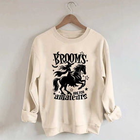 Funny Witch Riding Horse Sweatshirt