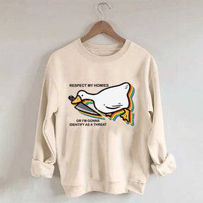 Silly Goose Ally Pride Queer Rights Ally Sweatshirt
