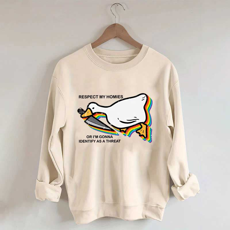 Silly Goose Ally Pride Queer Rights Ally Sweatshirt