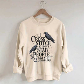 Funny I Cross Stitch Sweatshirt