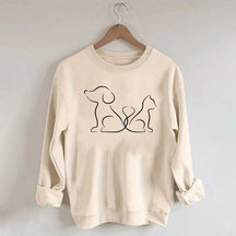 Cat Dog Lover Cute Sweatshirt