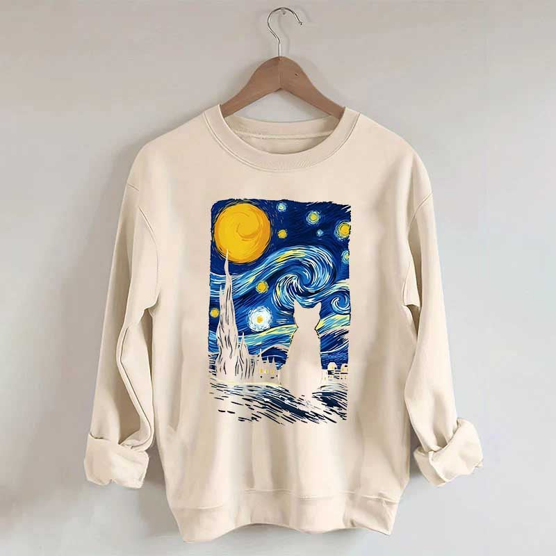 Van Gogh Cat Funny Sweatshirt