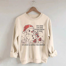 Funny Christmas Mental Health Sweatshirt