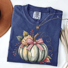 Watercolor Pumpkin Womens Halloween T-Shirt