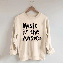 Music Is The Answer Cute Sweatshirt