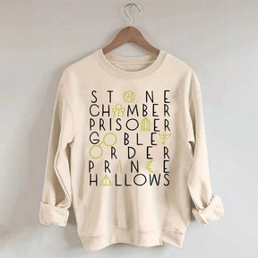 Wizard Book Titles Sweatshirt