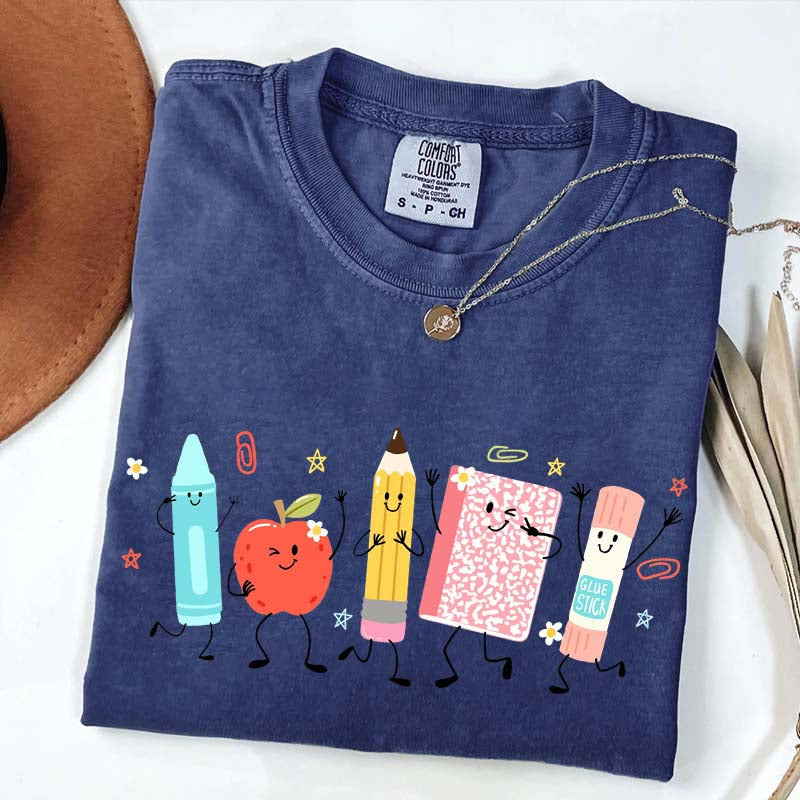Cute School Supplies Comfort Colors T-Shirt