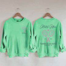Personalized Tennis Club Coach Sweatshirt