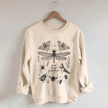 Retro Sad Bug Summer Nature Sweatshirt