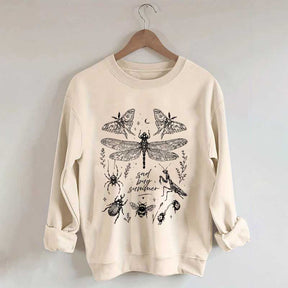 Retro Sad Bug Summer Nature Sweatshirt