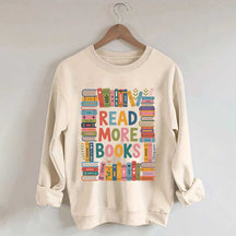 Read More Books Cute Librarian Sweatshirt