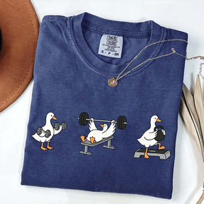 Funny Workout Weightlifting Goose Bumps T-Shirt