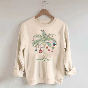 Christmas Palm Tree Sweatshirt