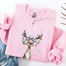 Vintage Reindeer Cute Christmas Sweatshirt