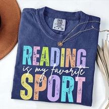 Reading is my Favorite Sport Literary Girl T-Shirt