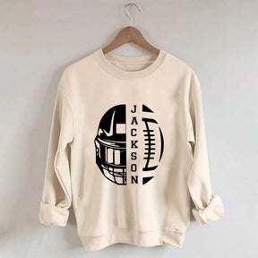 Personalized Football Season Mom Sweatshirt