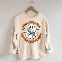 Dogs Because People Are Creepy Cute Sweatshirt