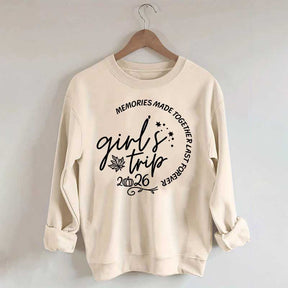 Personalized Year Matching Friends Fall Girls Trip Sweatshirt