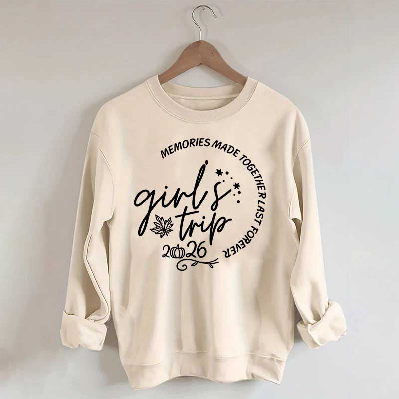 Personalized Year Matching Friends Fall Girls Trip Sweatshirt