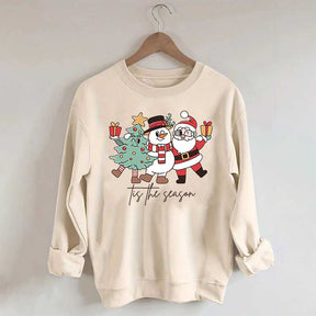 Tis The Season Santa Tree Sweatshirt