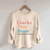 Cracks Dots Bams Sweatshirt