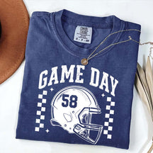 Football Season Game Day Custom Number T-Shirt