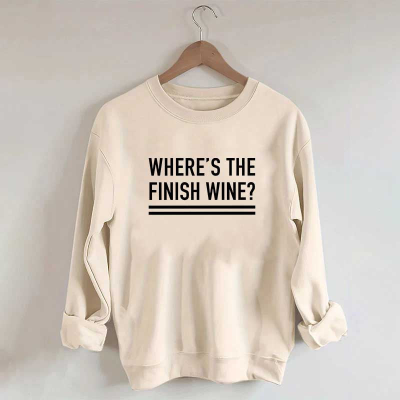 Where's the Finish Wine Muscle Sweatshirt