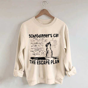 Funny Physics Science Cat Sweatshirt