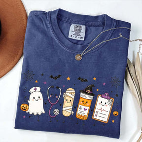 Halloween Nursing Doodle T-Shirt