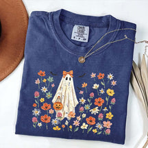 Coquette Floral Ghost Wildflowers Cute T-Shirt