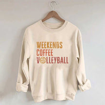 Weekends coffee volleyball Members Sweatshirt