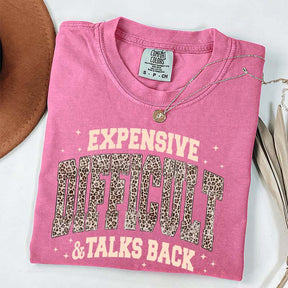 Expensive Difficult & Talks Back Leopard Print T-Shirt