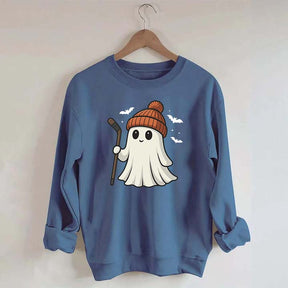 Fun Hockey Halloween Cute Ghost Sweatshirt