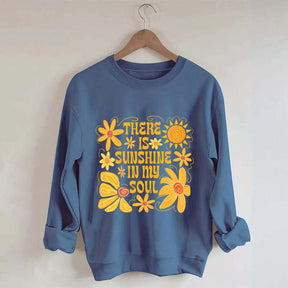 Boho Sunshine In My Soul Hippie Flower Sweatshirt