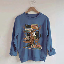 First Day Of School Black Cat Teacher Sweatshirt