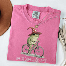 Off To Cause A Kerfuffle Frog T-Shirt