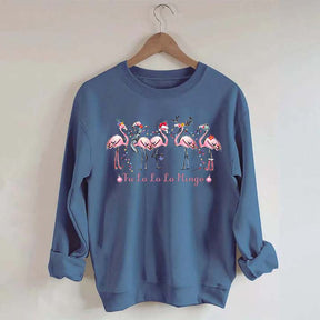 Pink Fa La La Mingo Christmas Sweatshirt