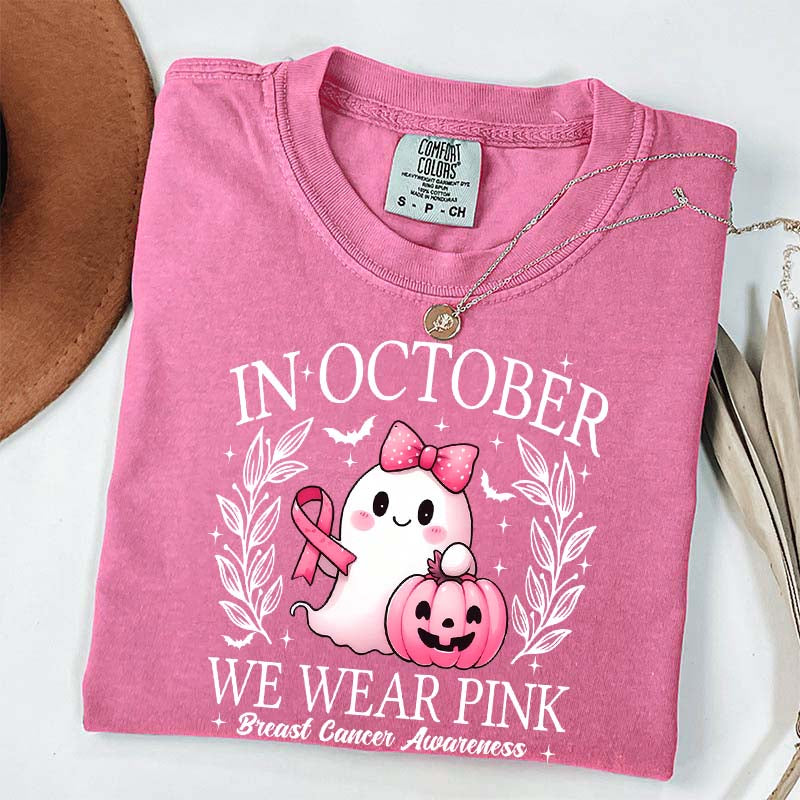 In October We Wear Pink Ghost T-Shirt