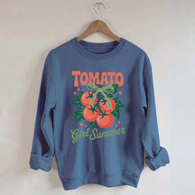 Fresh Garden Vegetable Tomato Girl Swwatshirt