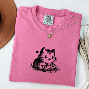 Gamer Cat Funny Gamer T-Shirt