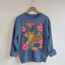 Tiger Floral Jungle Animal Sweatshirt