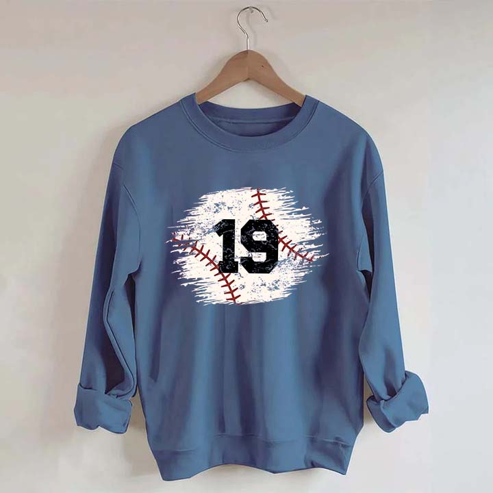 Custom Baseball Team Number Sweatshirt