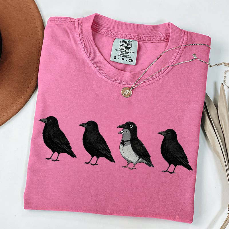 Funny Crow Pigeon T-Shirt