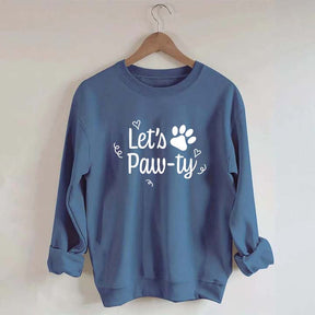 Lets Paw-Ty Dog Birthday Party Sweatshirt