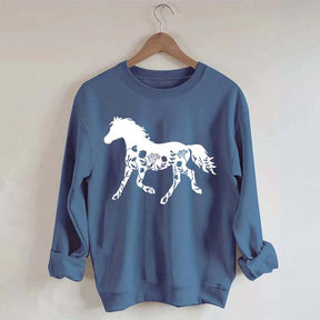 Floral Horse Sweatshirt