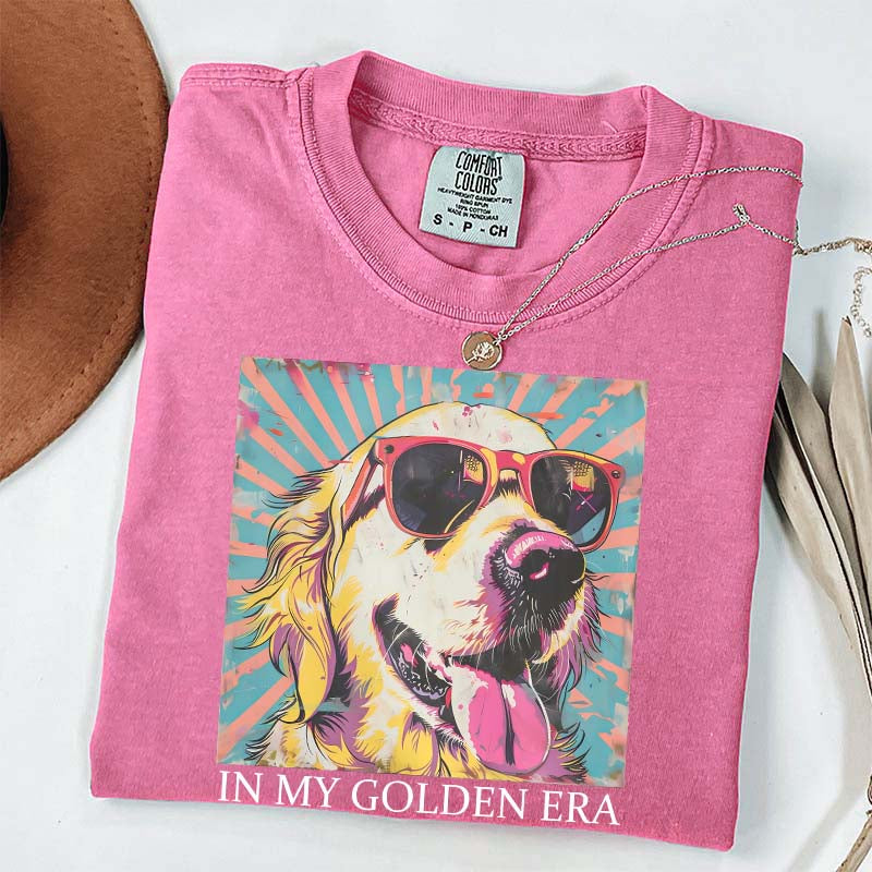 In My Golden Retriever 70s Era T-Shirt