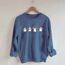Weight Lifting Ghosts Halloween Sweatshirt